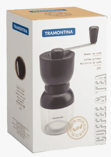 Moedor De Café Com Moinho Em Cerâmica Tramontina Cor Preto