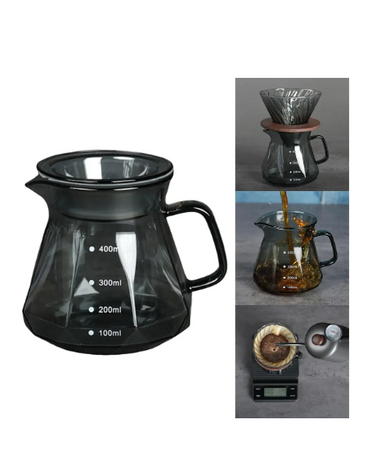 Cafeteira De Vidro Resistente Ao Calor Pour Over Coffee Pot