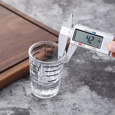 Copo de Vidro com Escala de Medida para Barista - 60ml