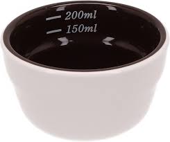 COPO MEDIDOR DE PORCELANA PARA DOSAGEM DE CAFÉ