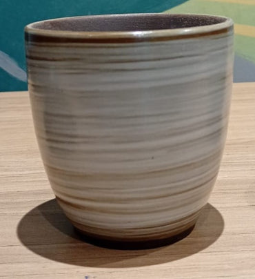 Xícara baixa cerâmica topo aberto, ideal para degustação de café com microlotes