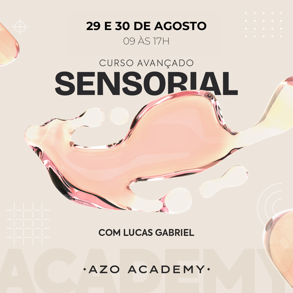 (29 e 30 de AGOSTO) Sensorial Avançado