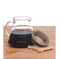 JARRA DE VIDRO 01 COM TAMPA DE MATERIAL PLASTICO 360ML