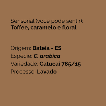 Microlote Toffee 250g - café single origin com torra artesanal e notas de toffee