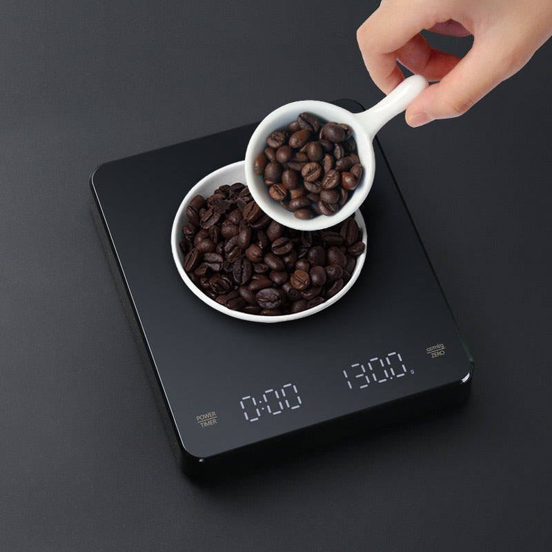 Balança Digital Barista USB de Alta Precisão com Temporizador Automático