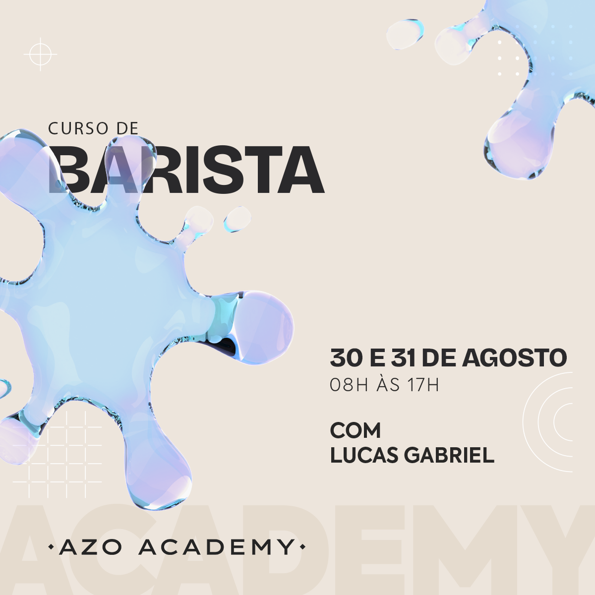 (30 e 31 de AGOSTO) Barista