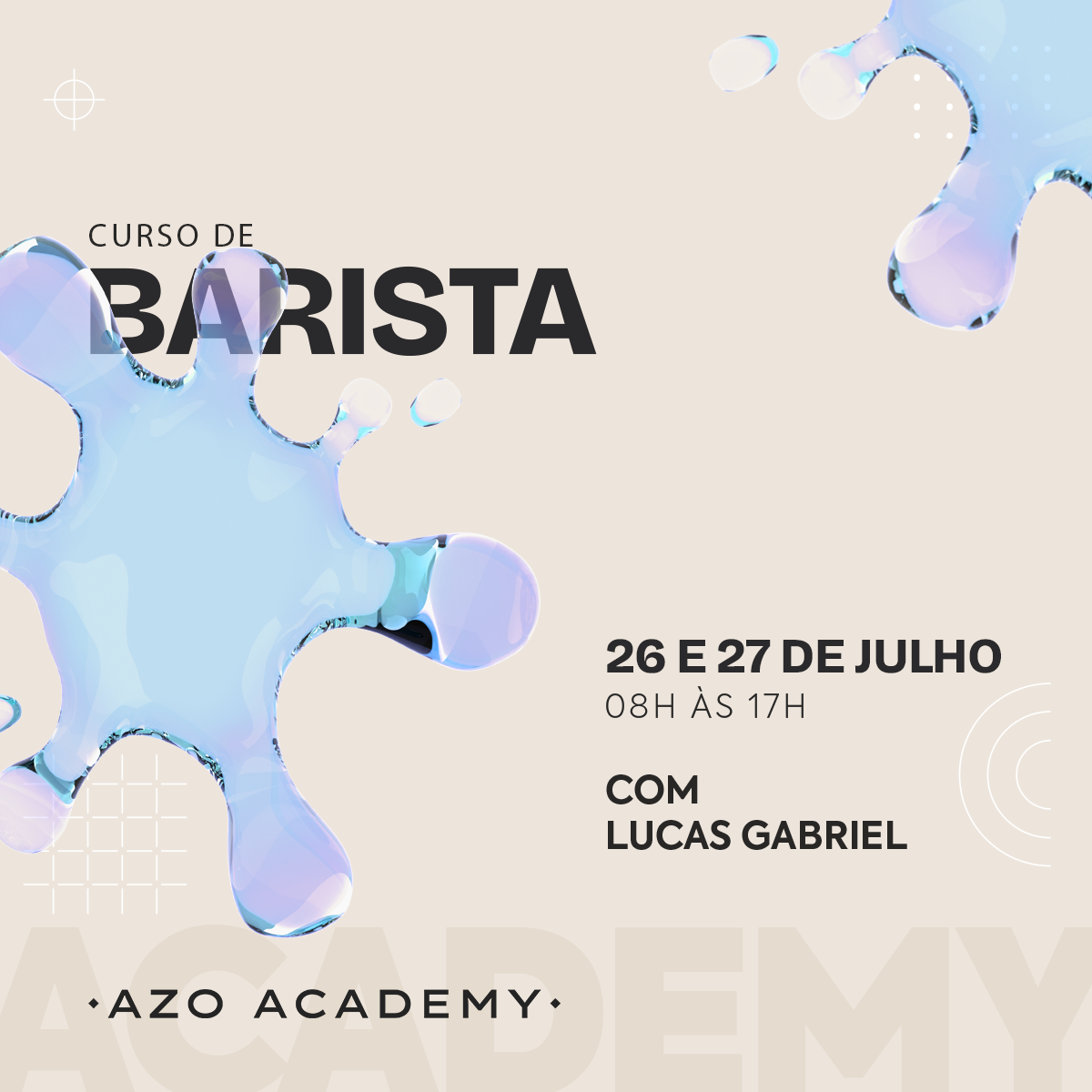(26 e 27 de JULHO) Barista