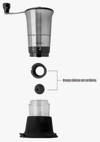 Moedor De Café Tramontina Inox Com Ajuste Do Moinho