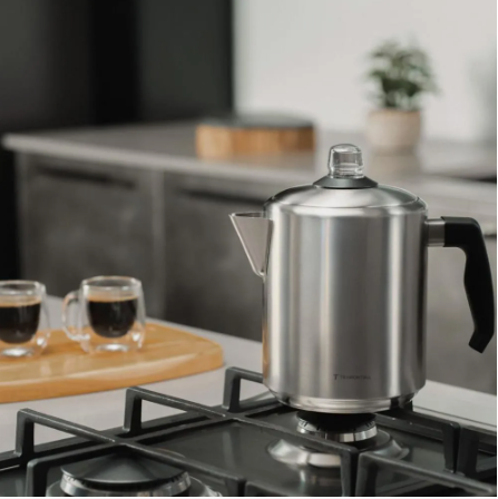 Cafeteira Percoladora Tramontina Aço Inox E Baquelite 2 L