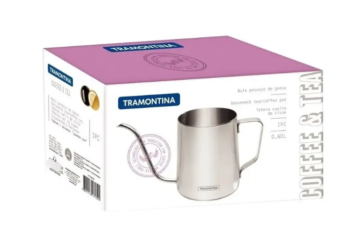 Bule Pescoço De Ganso Em Aço Inox