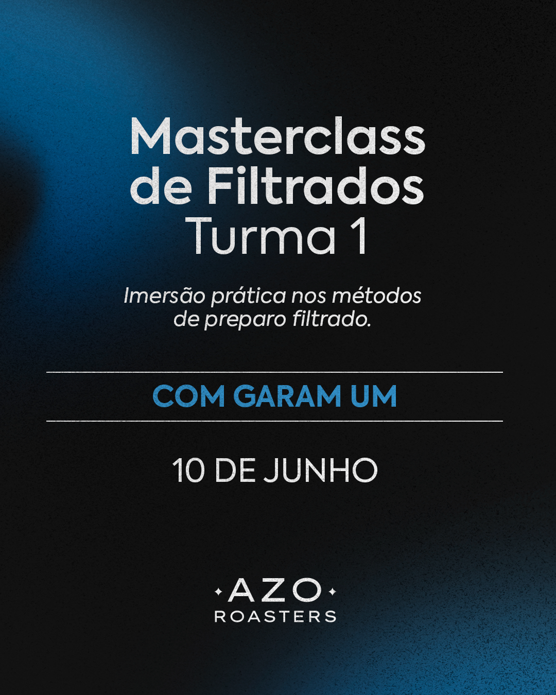 Masterclass de Filtrados com Garam Um - Turma 1 (15h às 19h)