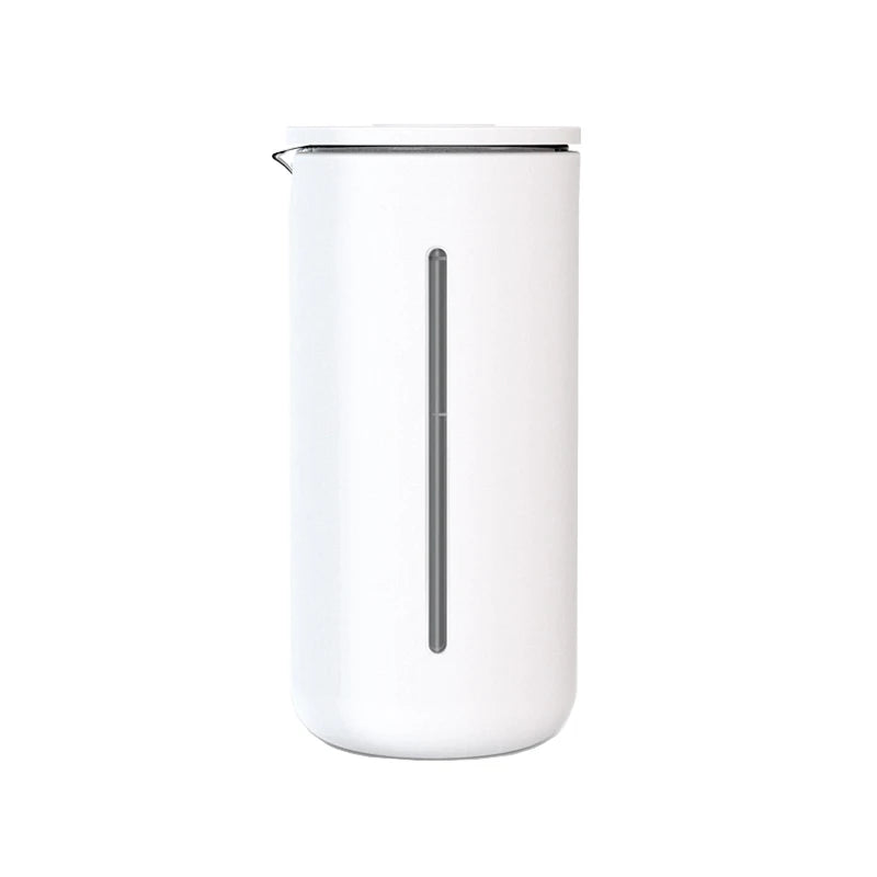 Prensa Francesa TimeMore 450ml detalhe do êmbolo e filtro de malha para café especial