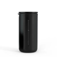 Prensa Francesa TimeMore 450ml vista frontal, design minimalista com corpo de vidro borosilicato