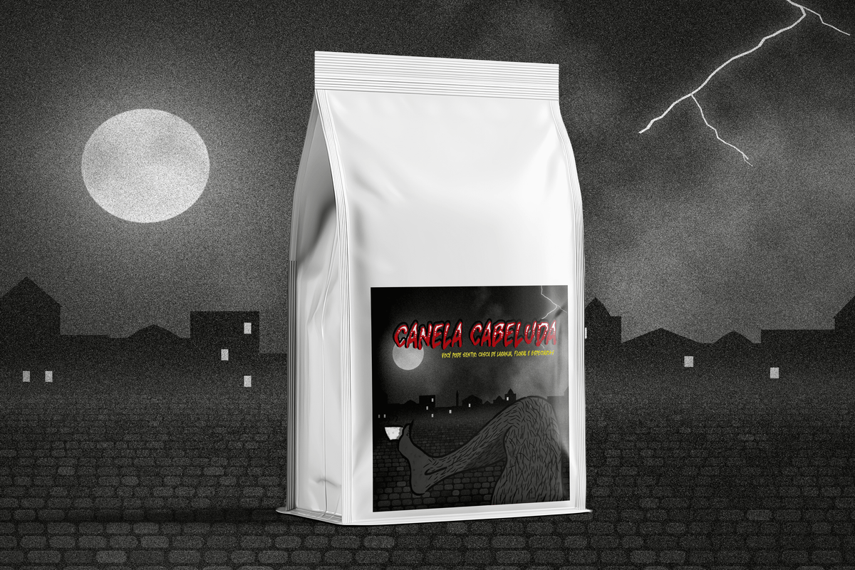 Microlote Canela Cabeluda 250g - café especial em embalagem de papel kraft